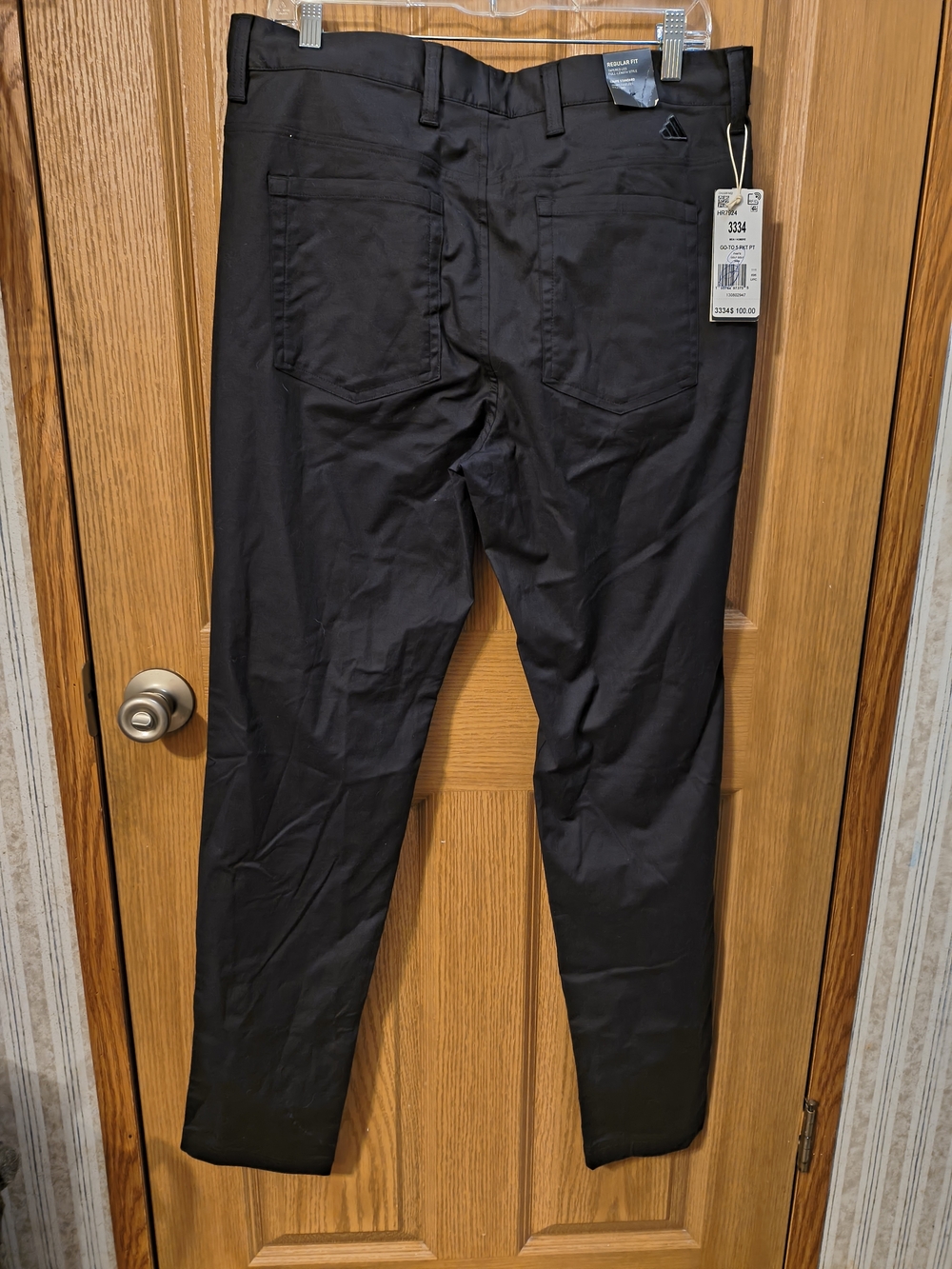 Men's Black Stretch Casual Pants